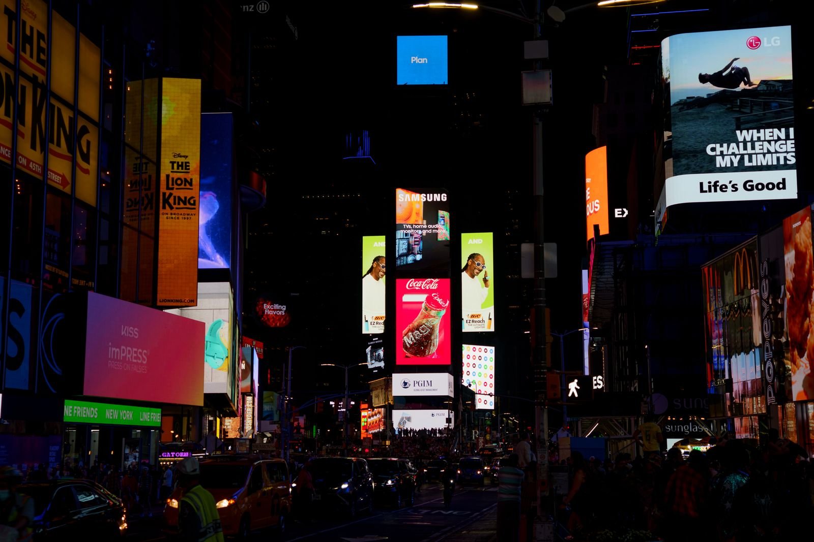 LED Wall Advertising illustrative licensed stock photograph