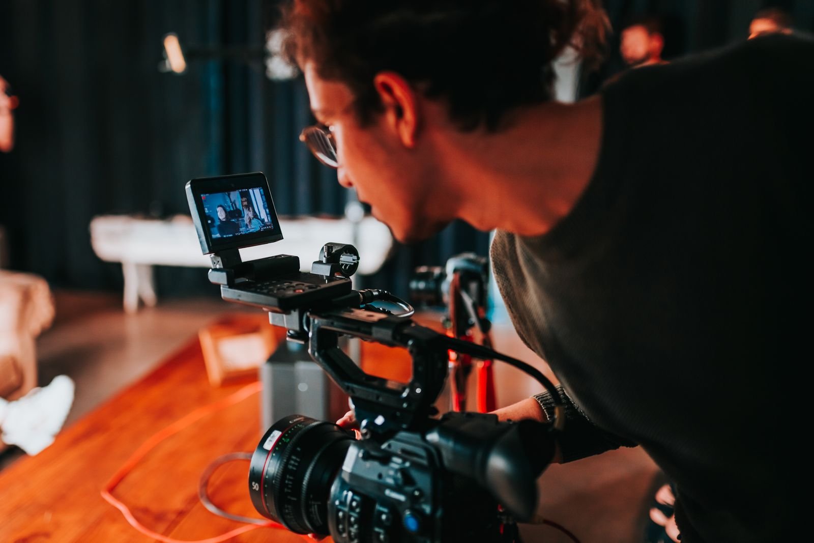 Licensed stock photograph illustrating campaign production